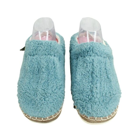 LL Bean Aqua Knit Slip On Wicked Good Fleece Lined Cozy Slippers Size 8 M - Picture 4 of 9